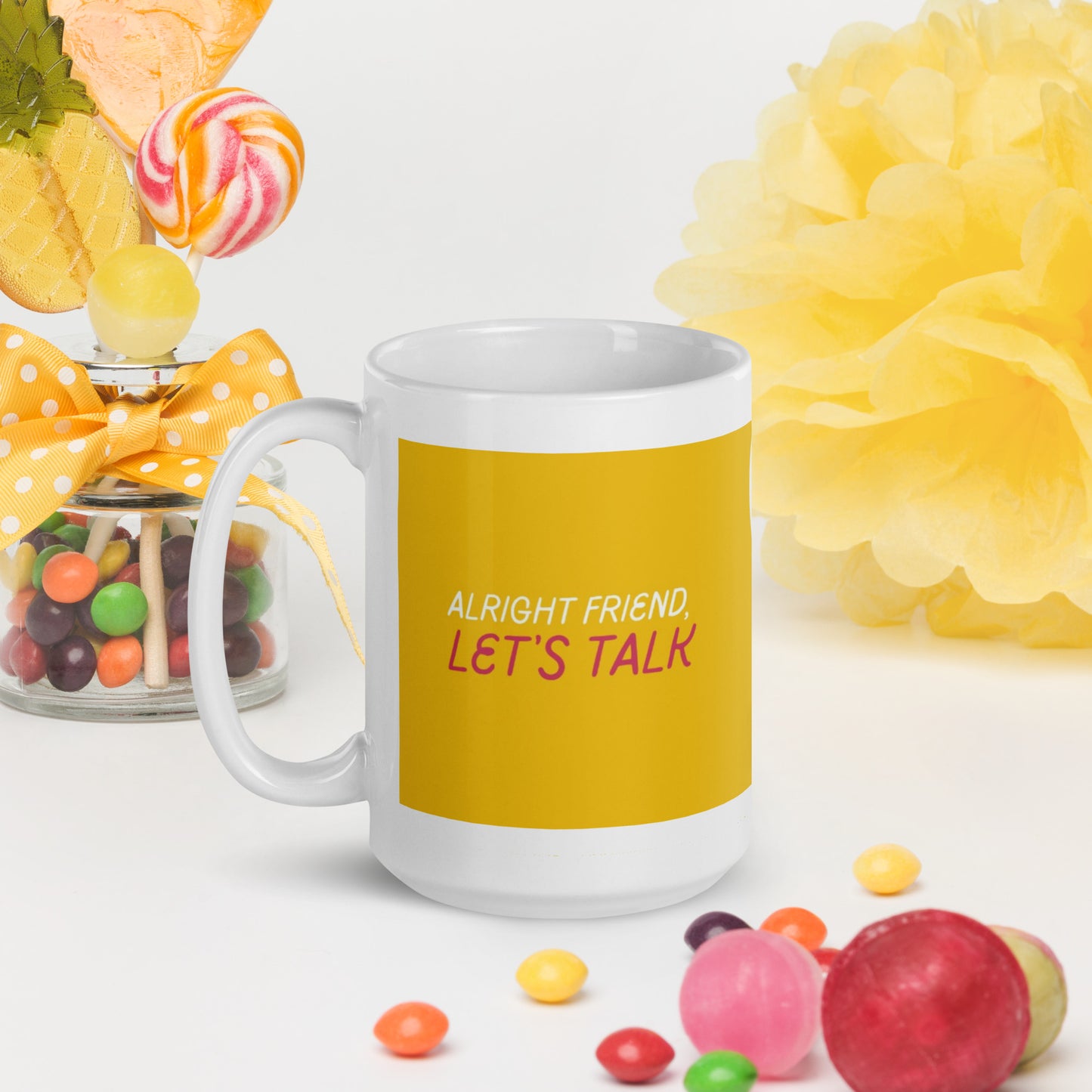 Yellow Mug Talks - Ceramic